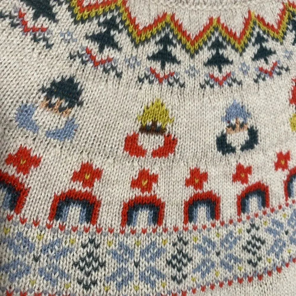 Hanna Andersson Size 120 /US 6-7 Christmas Gnome Sweater Dress
